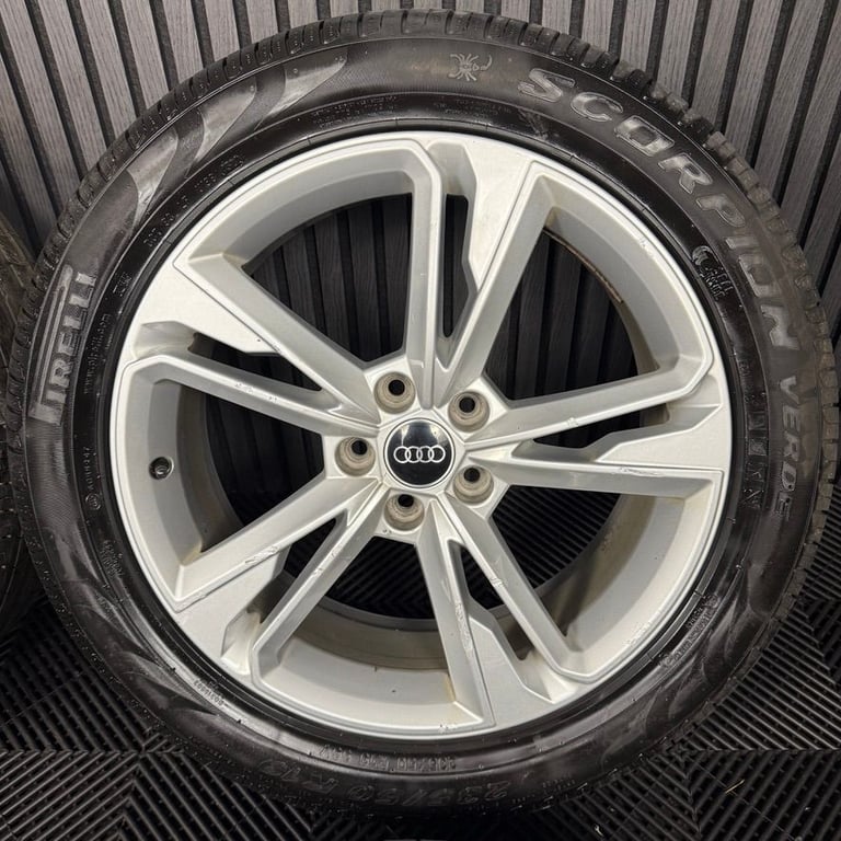 19'' GENUINE AUDI Q3 S LINE 5 DOUBLE SPOKE NEW MODEL ALLOY WHEELS TYRES ALLOYS