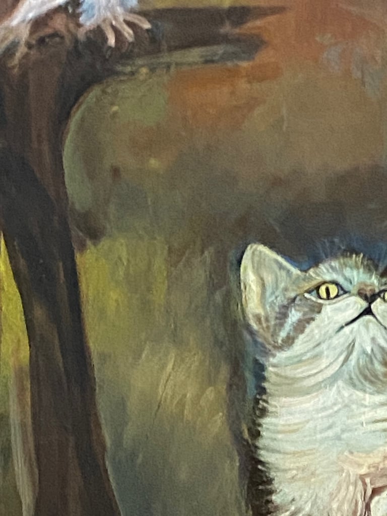 Beautiful Oil on canvas dated 1969