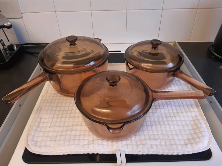 image for Vintage vision corning France saucepans