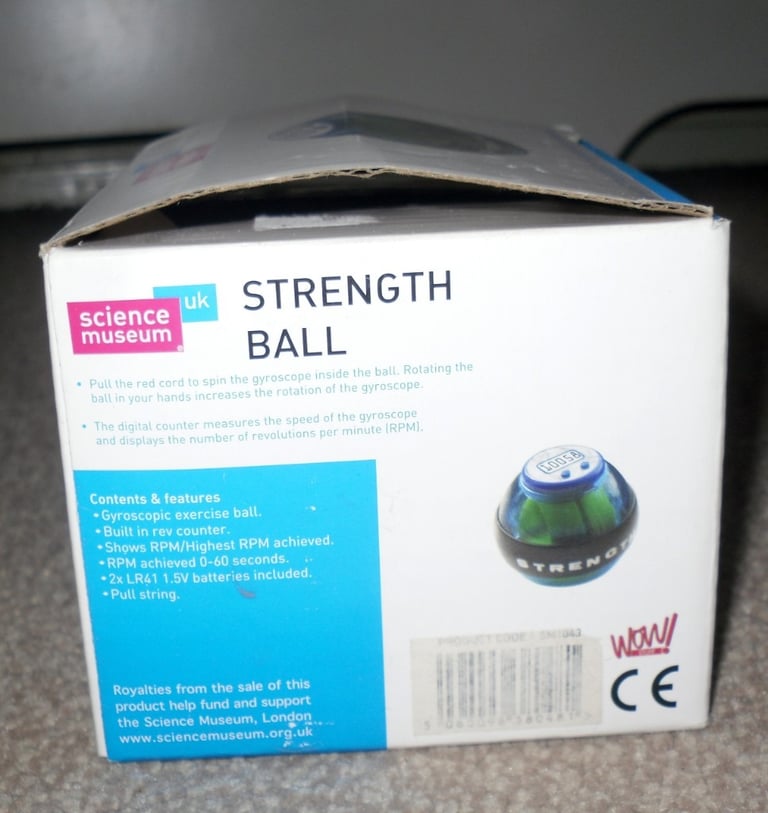 Science Museum Strength Ball Hand Wrist Arm Exercise Ball - Display not working