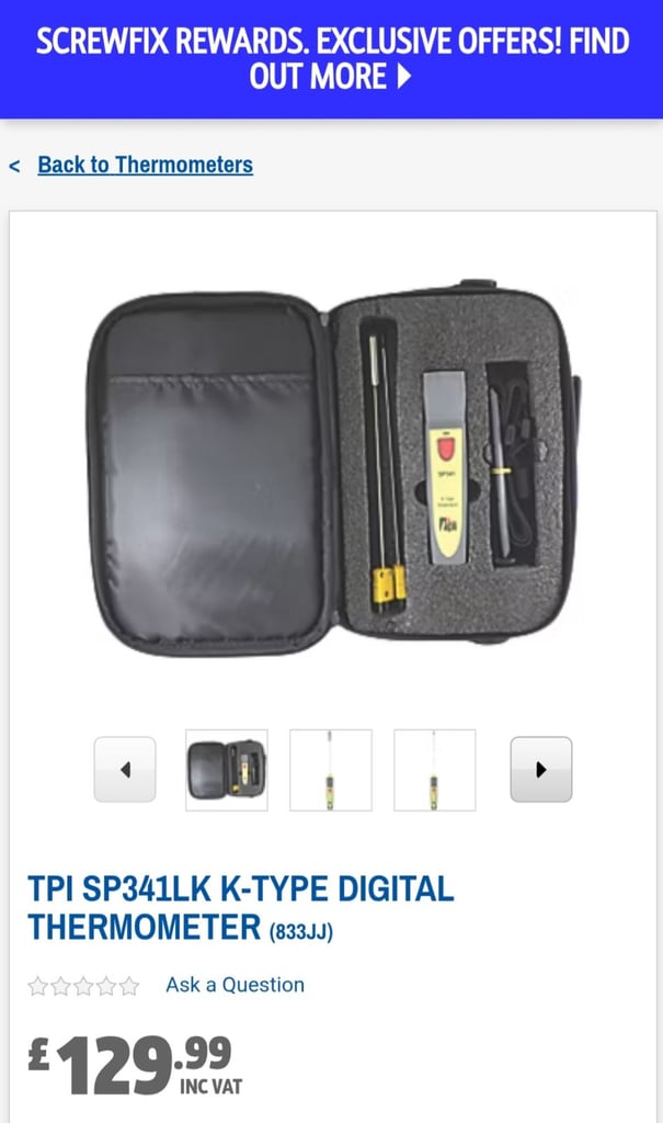 TPI SP341LK K-Type Digital Thermometer 