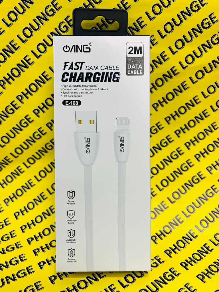 image for ANG Fast Charging Lightning USB Cable 2m Long IOS