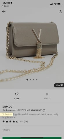 Valentino sales divina taupe