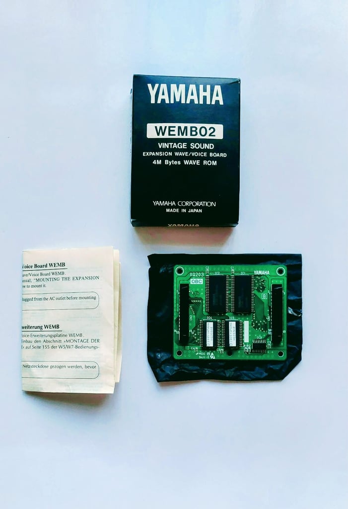 YAMAHA WEMB02 VINTAGE SOUND Expansion Board for W5/W7. RARE . DELIVERY 