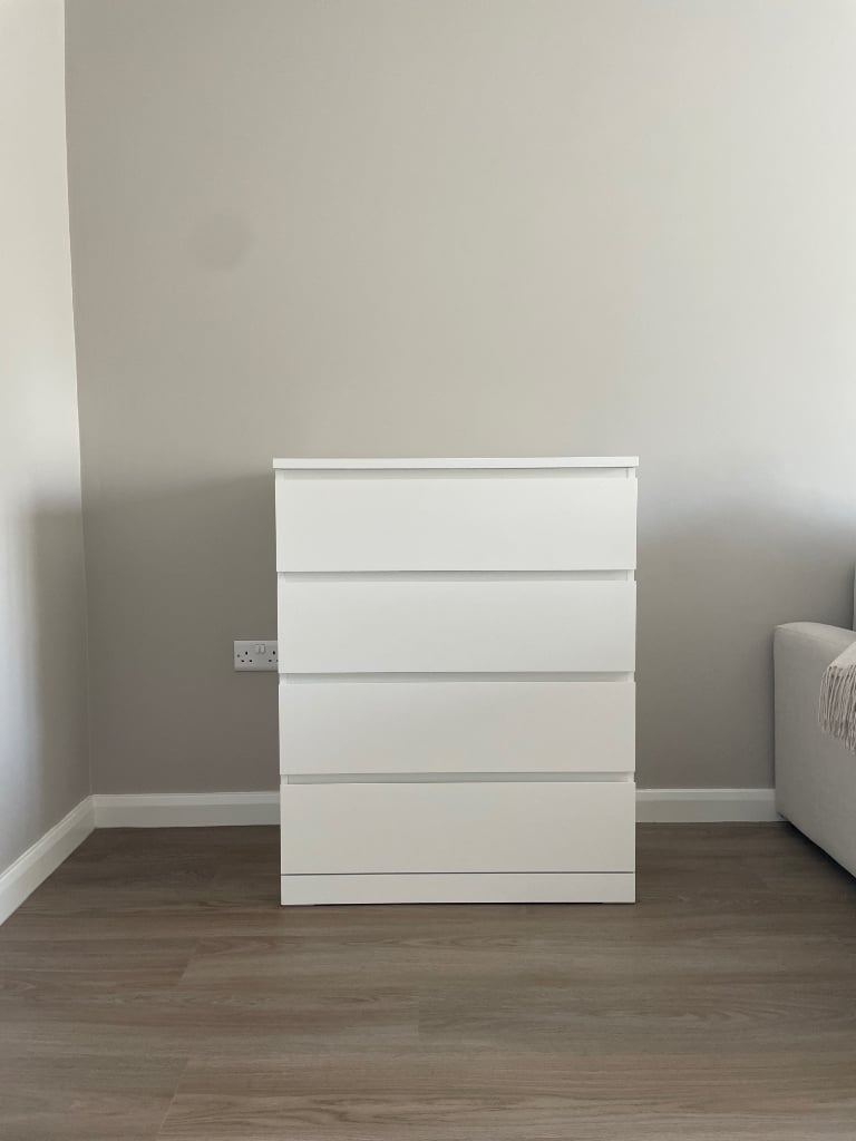IKEA MALM Chest of 4 drawers (white) 