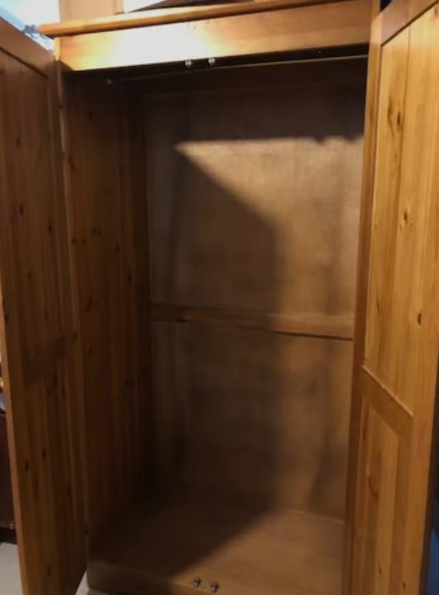 Solid pine wardrobe can deliver 