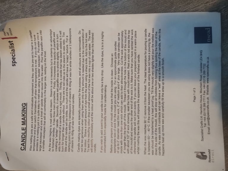 Adult candle making kit for 20 candles for arts and crafts 