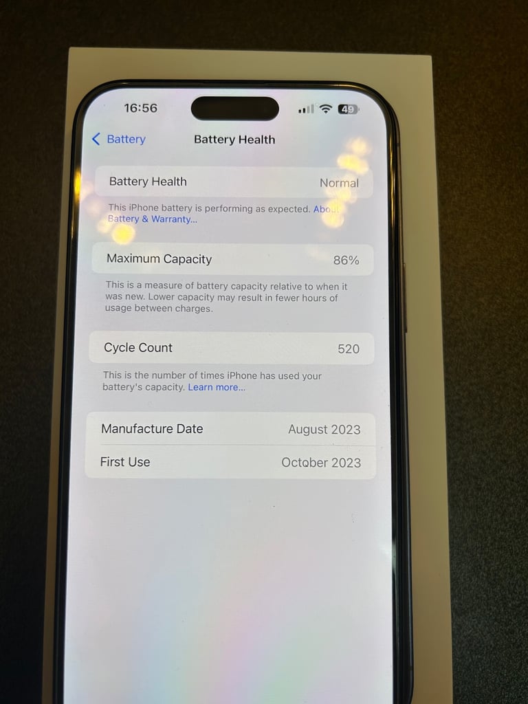 Apple iPhone 15 Pro Max Blue Titanium 256gb Unlocked 