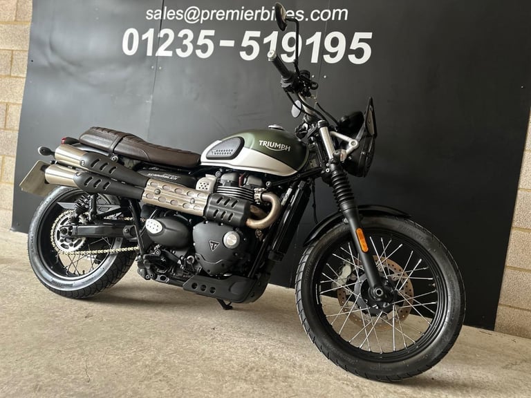 STUNNING 2020/20 TRIUMPH STREET SCRAMBLER MOTORCYCLE 