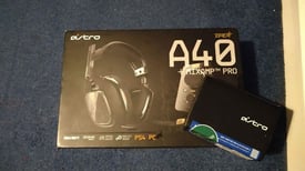 Astro A40tr edition Headphones and amp boxed. includes ps5 audio extractor