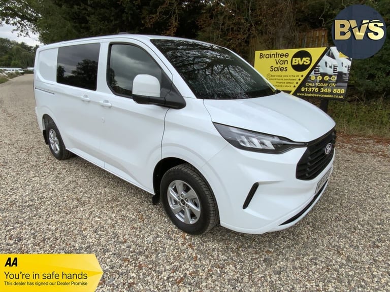 2024 Ford Transit Custom LIMITED 2.0 EcoBlue,300 D/cab 136PS L1 H1 6 seat,Auto CREW CAB Diesel Au...