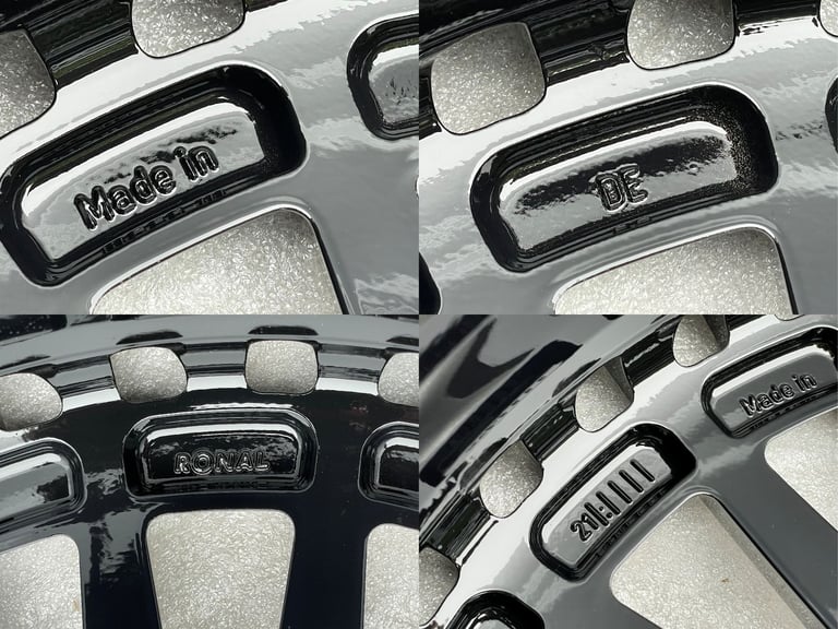 Genuine 21” Mercedes AMG EQC Staggered Alloy Wheels Refurbished Black Polished A2934011000 & 4011100