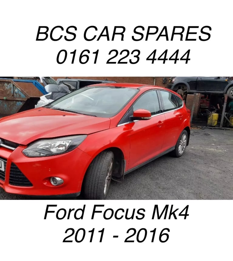 Ford. Focus mk3. Red. Front bumper. 2012 - 2014. . Breaking spares 
