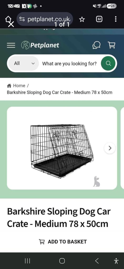 Medium dog crate