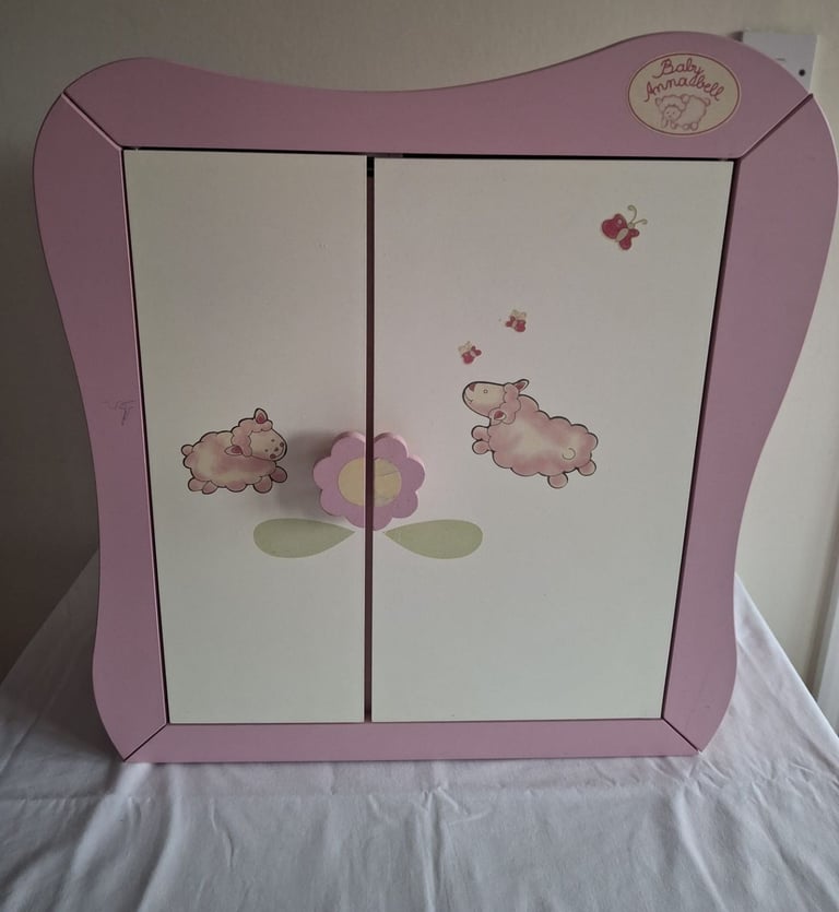 Baby Annabell wooden wardrobe