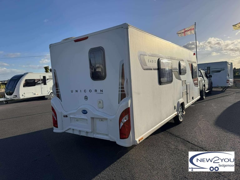 2013 Bailey Unicorn Cadiz 4 Berth Fixed Singles Caravan - STOCK S089