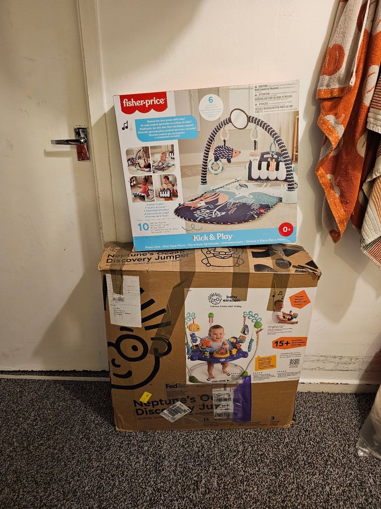 image for Fisher-Price Kick & Play and Baby Einstein Jumper