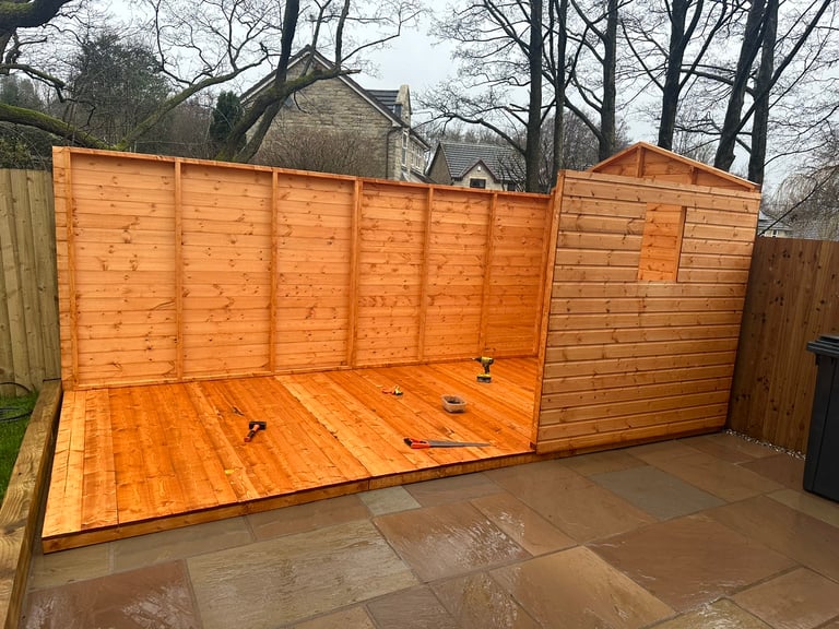 16 x8 apex single door x2 windows 