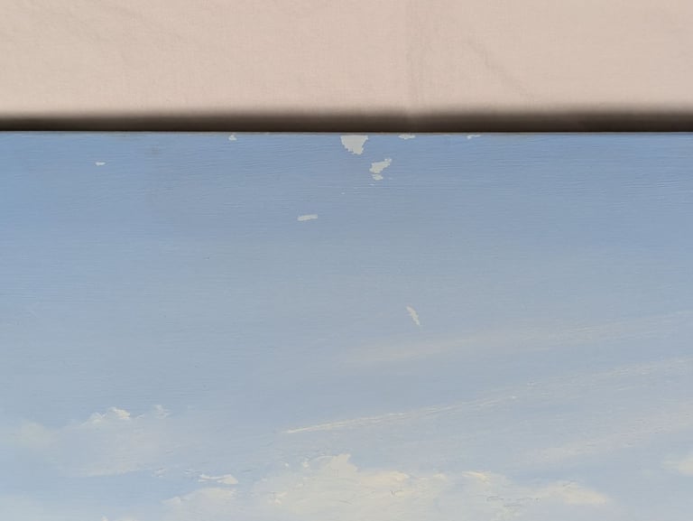 Original oil painting - Tiger Triptych, oil on hinged board, art artwork