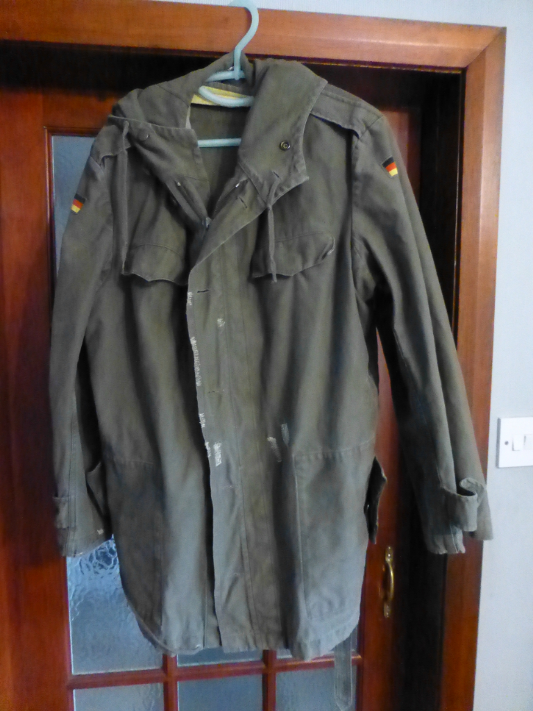 image for Vintage German Army Parka Jacket with removable Fleece Liner 