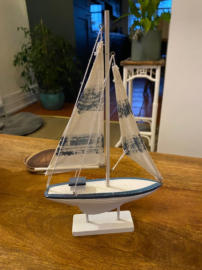 image for Model of sailing ship 12 x 7 ins 