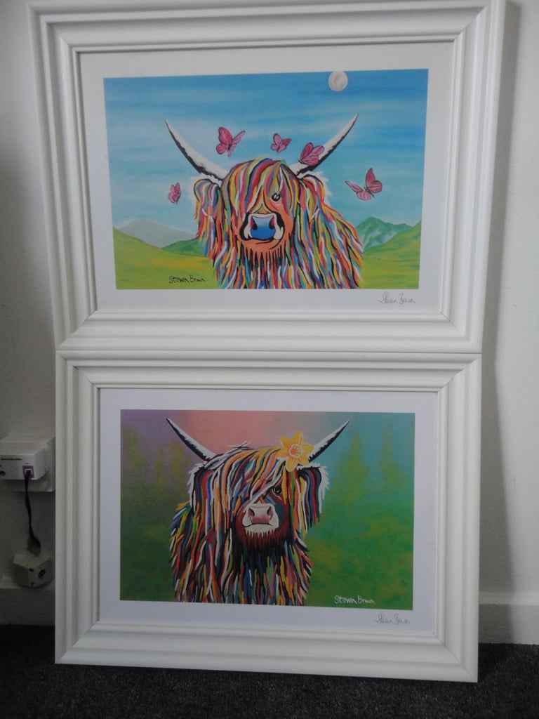 image for Steven Brown framed prints x 2 Chloe McCoo and Marie McCoo 