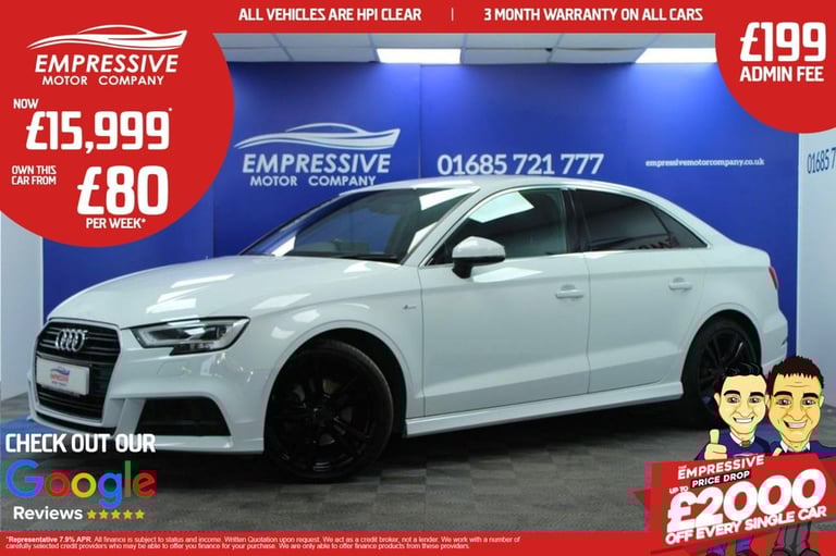 2018 18 AUDI A3 1.6 TDI S LINE SALOON 4DR DIESEL S TRONIC EURO 6 (S/S) (110 PS) 