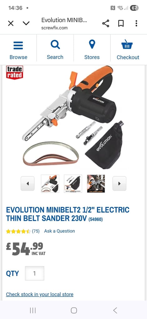 ** BRAND NEW UNUSUED EVOLUTION SANDER **