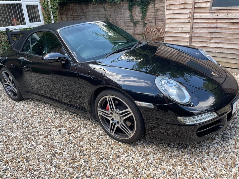 2007 PORSCHE 911 3.8 997 Carrera 4S Cabriolet! Turbo Alloys! Manual! Black! £22,500!