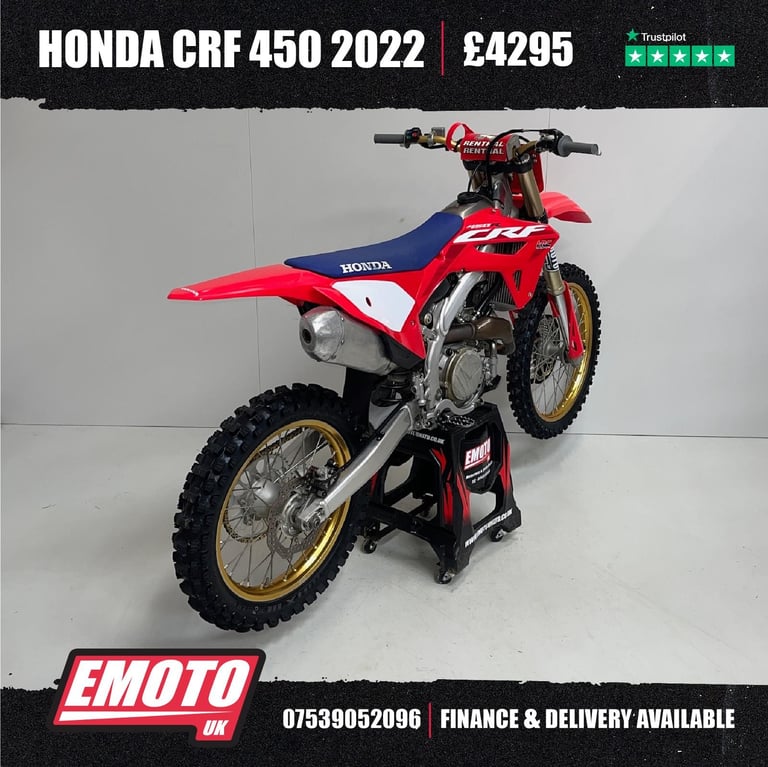 HONDA CRF 450 2022 Motocross Bike 450cc @EmotoUK - Finance Available