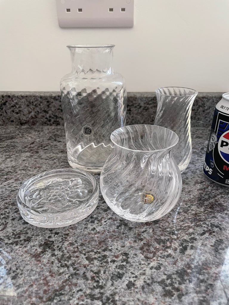 image for Dartington crystal 4 pieces - Job lot