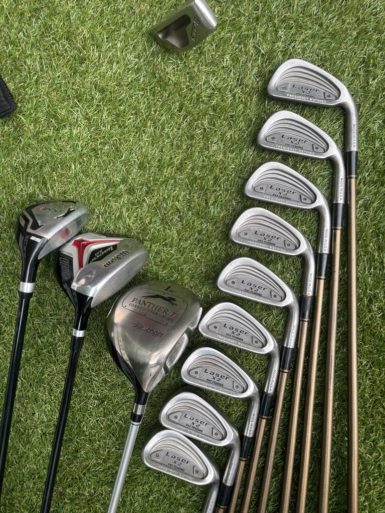 RAM LASER X2 (3–SW) + SLAZ WOODS + WILSON TI MATRIX 3 WOOD + BRONTY PUTTER + FAZER BAG – FULL SET
