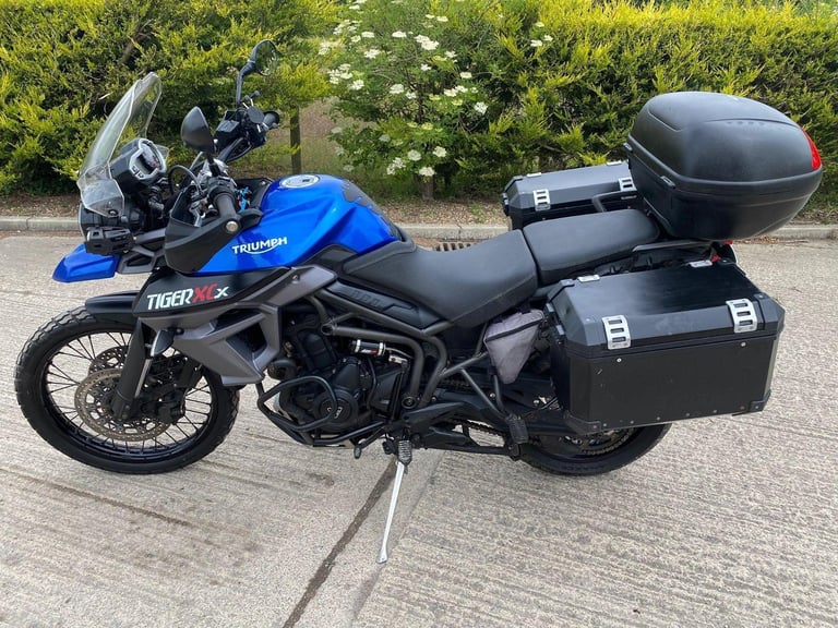 2015 65 TRIUMPH TIGER 800 XCX BLUE FULL LUGGAGE ABS ENDURO ADVENTURE TOURER