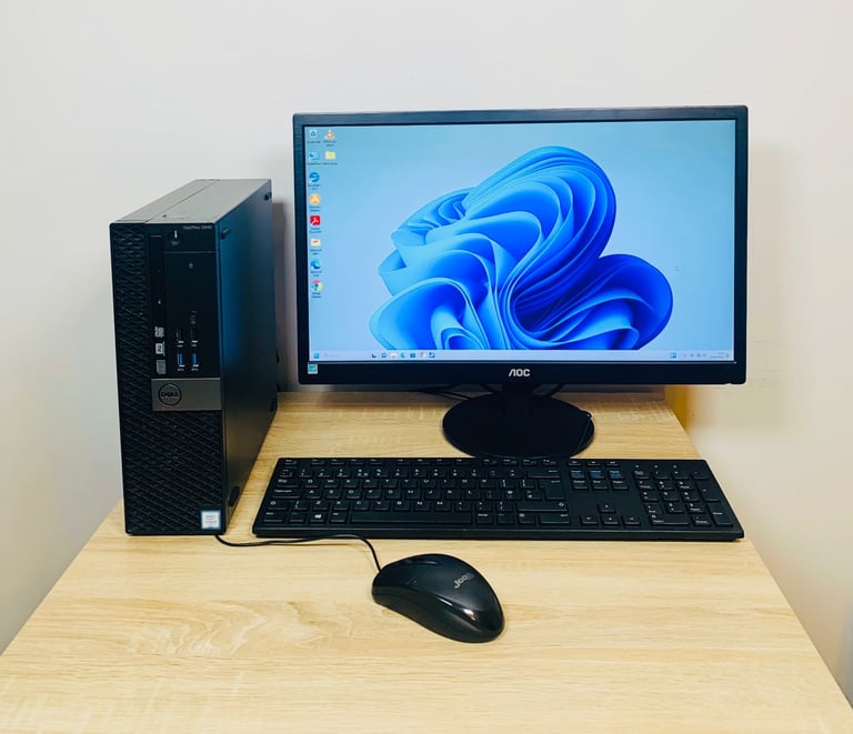 image for Dell i5 16GB Ram 256GB SSD+ 1000GB UltraFast Full Pc Desktop Computer Ms office, WiFi 