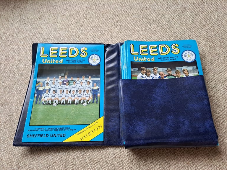 11 Full Season Sets of Leeds United Home Programmes