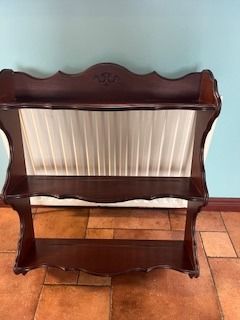 image for Rossmore Mahogany book shelf - wall mounted