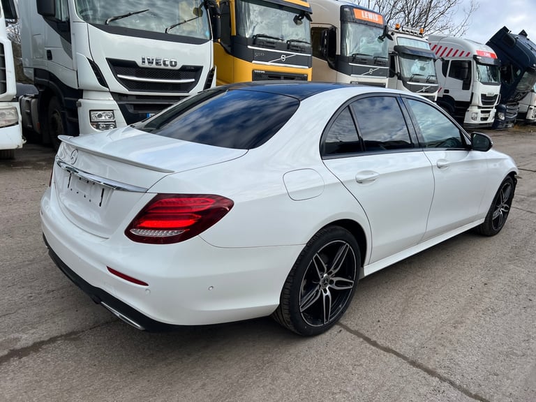 2018 MERCEDES BENZ E CLASS AMG LINE 2.0 DIESEL WHITE AUTO DAMAGED SALVAGE CAT N 