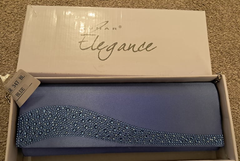 image for Lunar Elegance Blue Sparkly handbag