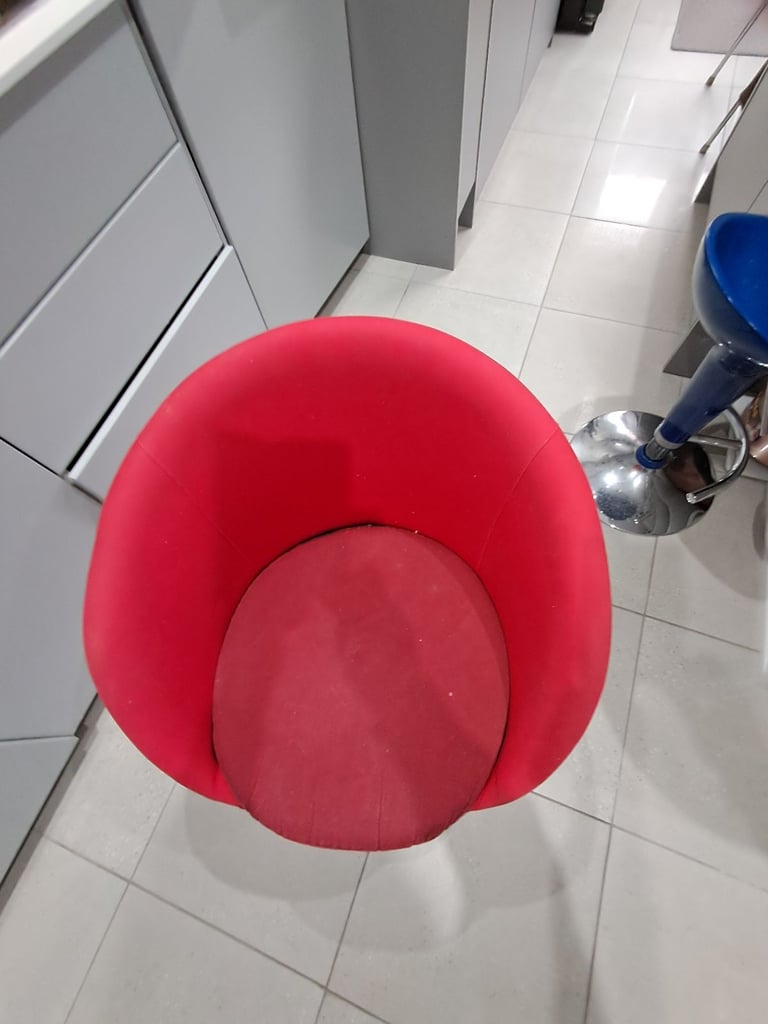 image for Ikea swivel red chair 