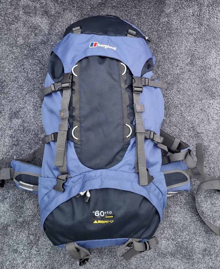 Berghaus Verden 60+10 Biofit Rucksack – Blue – Excellent Condition