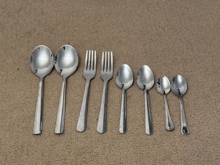 Mix & Match Plates, Bowls, Glasses Set with Bonus Forks & Spoons