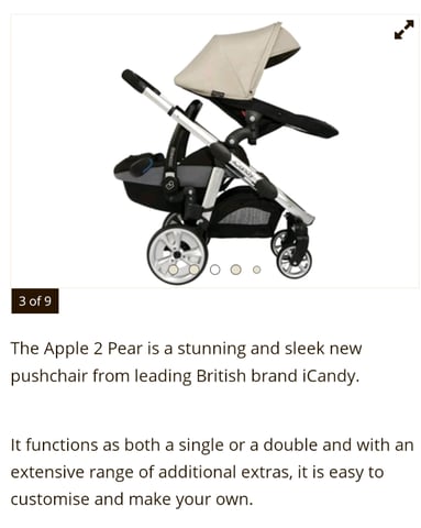 Icandy apple 2 pear price cheap