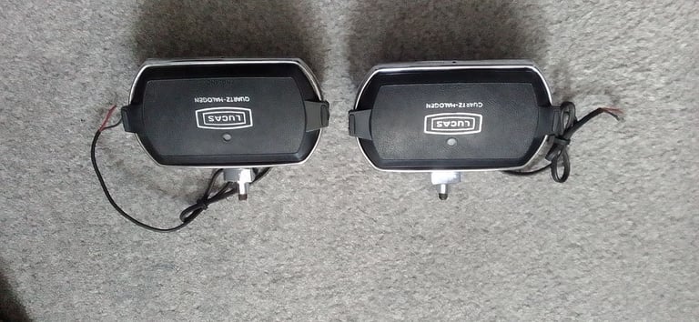 Lucas LR8 square fog spot driving lights classic car 