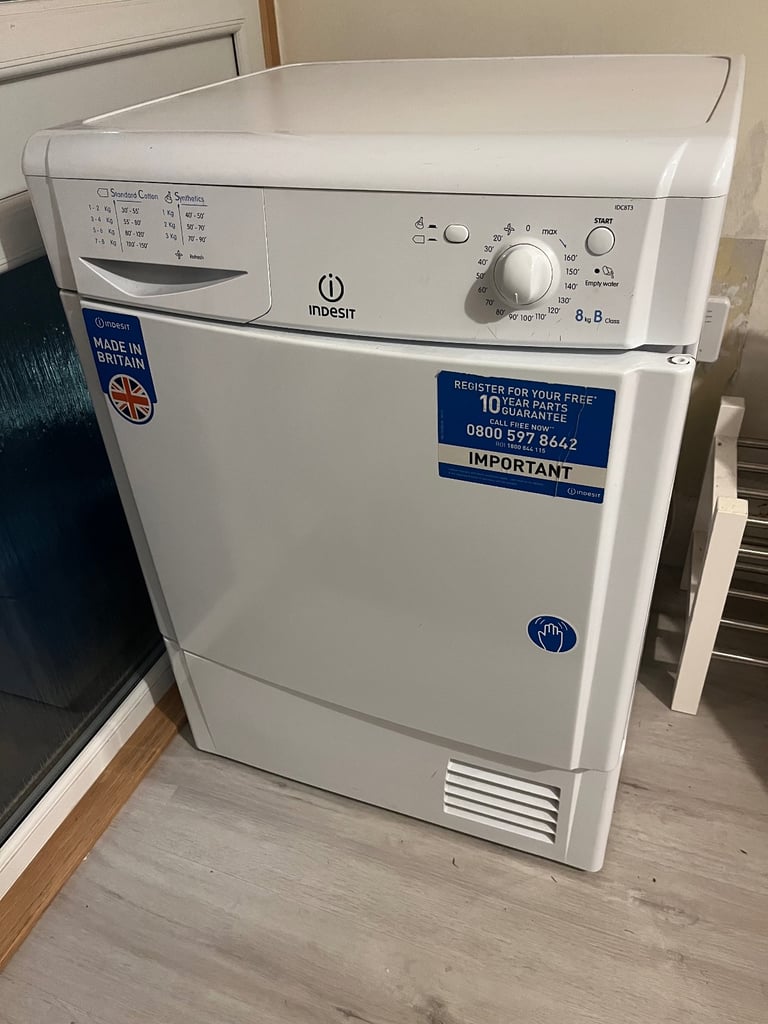 image for Indesit condenser tumble dryer 8kg