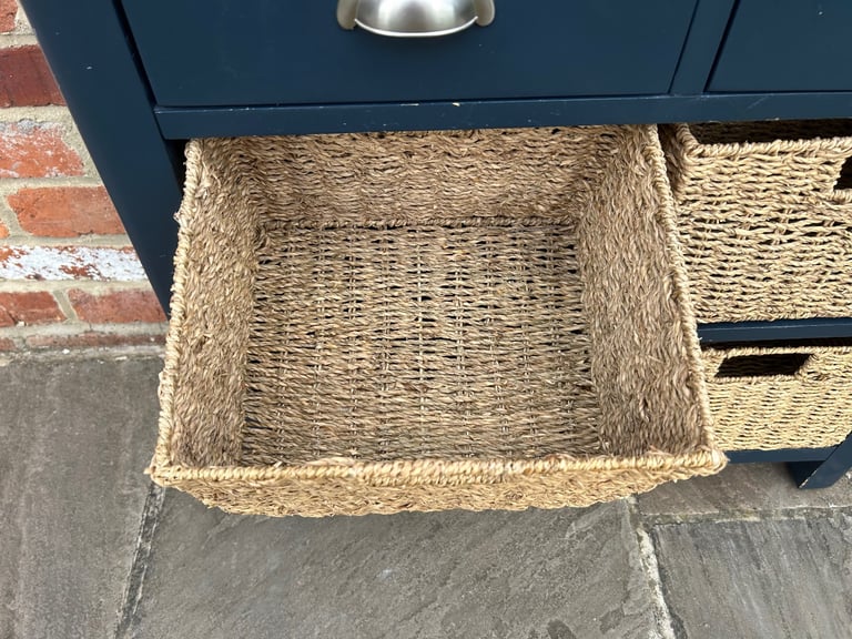 Oak & Navy Painted Sideboard - Great Condition 