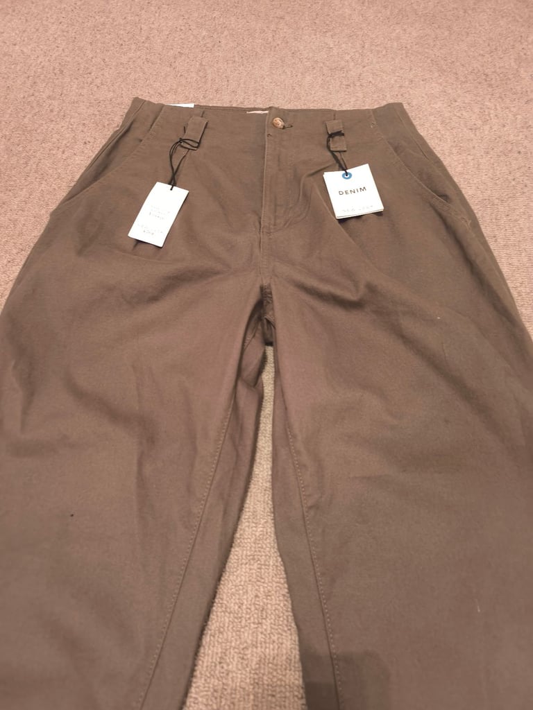 New Look Jacob Belted Trousers Size12 With Tags
