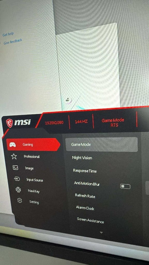 MSI 144hz Gaming monitor 4k