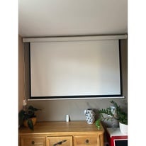 projector screen + holder