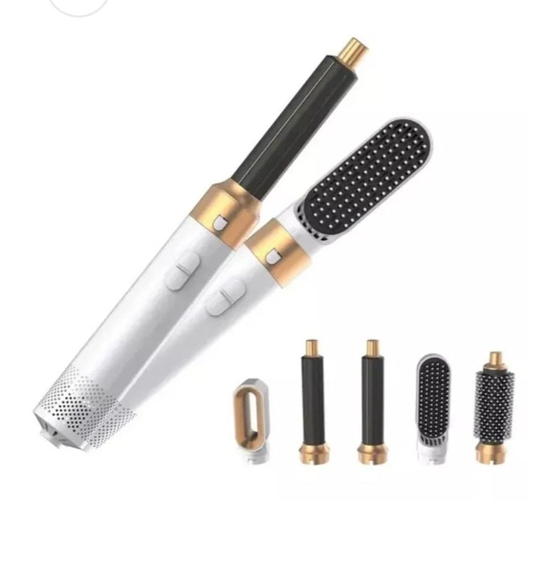 image for TP 5 in 1 hair dryer and styler - White & Gold - 5 pcs