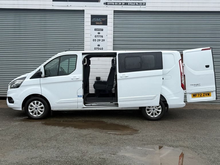 2022 Ford Transit Custom 2.0 EcoBlue 130ps Low Roof D/Cab Limited Van PANEL VAN DIESEL Manual